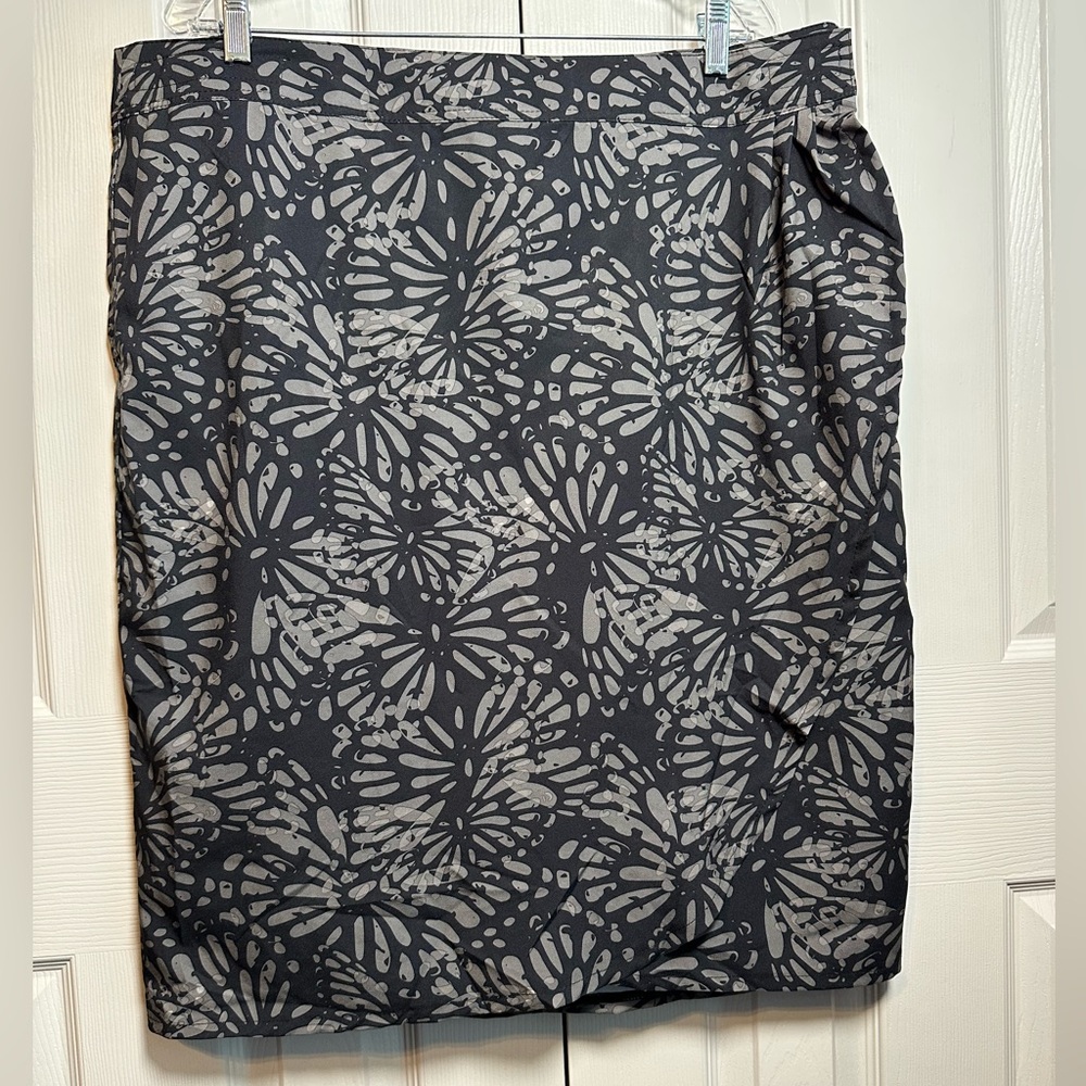 NEW RipSkirt Women's Shibori Butterfly Charcoal Hawaii Wrap Skirt CoverUp